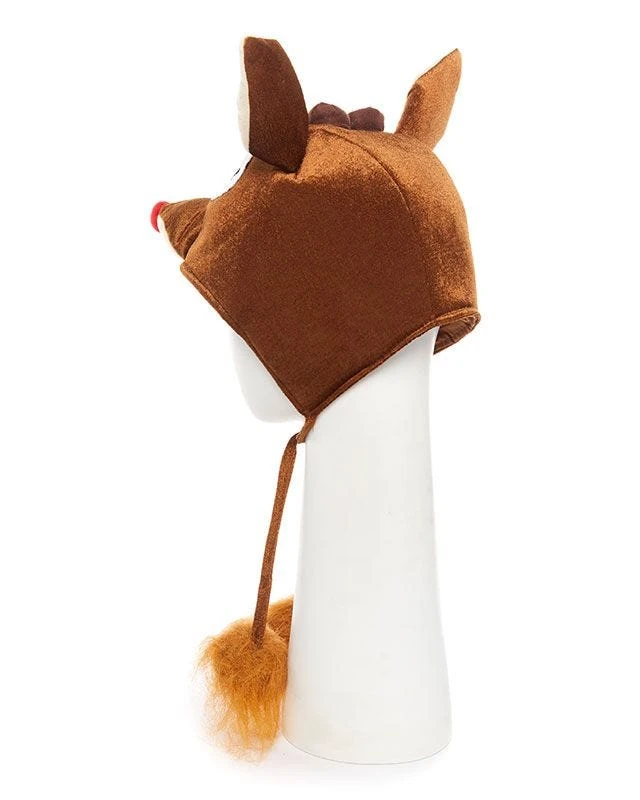 Plush Reindeer Hat 5 Plush Reindeer Hat - Image 3