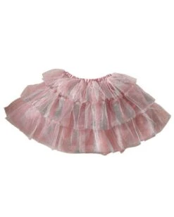 Blush & Silver Tiered Tutu- 3-5 Years
