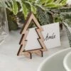 Wooden Cut Out Trees Place Cards - 6cm (6pk) -Festive Home 23 xmasacc488