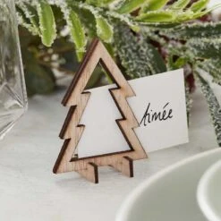 Wooden Cut Out Trees Place Cards - 6cm (6pk)