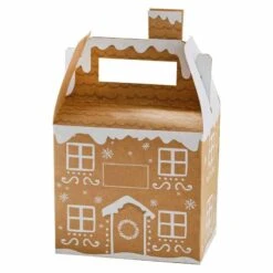 Customisable Gingerbread House Party Box (4pk) -Festive Home 23 xmasacc516a2