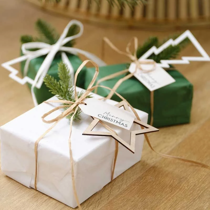 Ribbon, Foliage, Tags & Wooden Present Toppers Set 3 Ribbon, Foliage, Tags & Wooden Present Toppers Set
