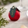 Red Berry Bauble Place Card Holders With Holly Leaf Tags - 4cm (6pk) -Festive Home 23 xmasacc532
