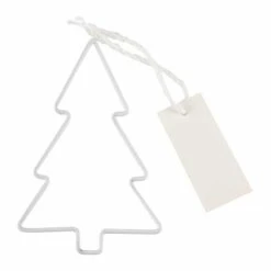 White Wire Christmas Tree Place Card Holder - 11cm (4pk) -Festive Home 23 xmasacc546 2