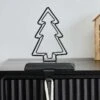 Black Metal Tree Stocking Holder - 14cm -Festive Home 23 xmasacc547