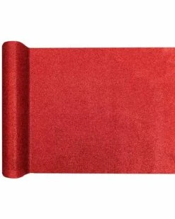 Red Glitter Table Runner - 3m