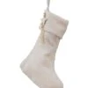 White Fabric Stocking With Charm 1 White Fabric Stocking With Charm -Festive Home 23 xmasacc600