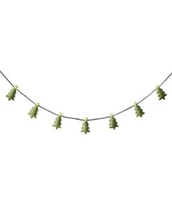 Green Felt Trees Bunting
