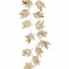 Gold Glitter Asparagus Fern Garland - 1.8m -Festive Home 23 xmasdec351s 001