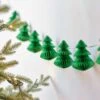Green Honeycomb Trees Paper Garland - 2m 2 Green Honeycomb Trees Paper Garland - 2m -Festive Home 23 xmasdec496 1