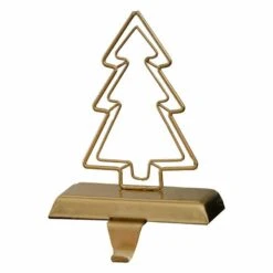 Gold Christmas Tree Stocking Holder - 17cm -Festive Home 23 xmasdec508a1