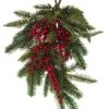 Foliage With Red Berry Swag -Festive Home 23 xmasgarl018