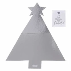 Silver Tree Shaped Grazing Board - 57cm X 40cm -Festive Home 23 xmasgrazba2