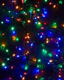 400 Multi Coloured Outdoor LED Lights - Mains Operated