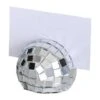 Silver Disco Ball Place Cards (4pk) -Festive Home 23 xmasplac018