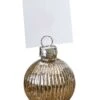 Gold Ribbed Bauble Place Card Holders (4pk) -Festive Home 23 xmasplac019