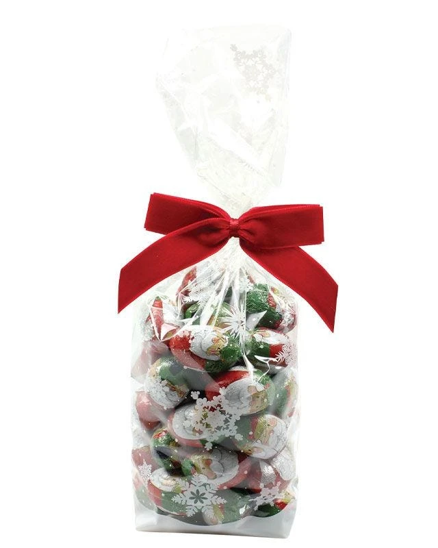 Foiled Chocolate Santas - 200g 3 Foiled Chocolate Santas - 200g