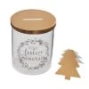 Festive Memories Glass Jar With Gold Tree Notelets -Festive Home 4 12179