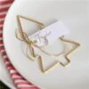 Gold Metal Christmas Tree Place Card Holders (4pk)