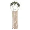 Wooden Hoop & Star Macrame Wall Hanging -Festive Home 4 12381