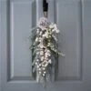 Green And White Foliage Door Swag -Festive Home 4 12398