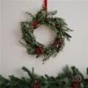 Green And Red Foliage Wreath 2 Green And Red Foliage Wreath -Festive Home 4 12399
