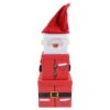 Santa Plush Extra Large Stacking Boxes - 52cm (3pk) -Festive Home 4 12510