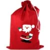 Red Fleece Christmas Santa Sack - 90cm -Festive Home 4 12545