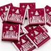 Red & Silver Merry Christmas Chocolate Neapolitans X50 -Festive Home 4 12571