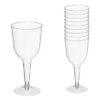 Clear Plastic Wine Glasses - 295ml (20pk) -Festive Home 4 213