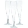 Clear Plastic Champagne Flutes - 162ml (20pk) -Festive Home 4 218