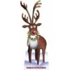 Life Size Rudolph Cardboard Cutout - 183cm X 75cm -Festive Home 4 353