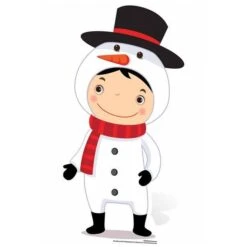 Snowman Cardboard Cutout - 88cm X 48cm