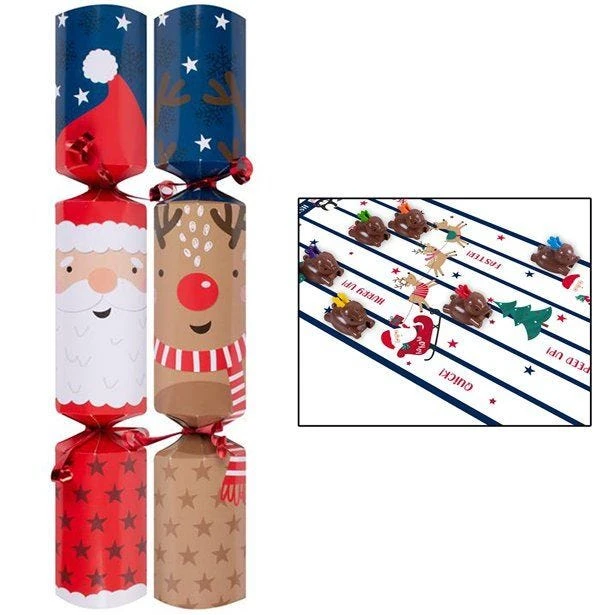 Racing Reindeers Game Crackers - 30m (6pk) 3 Racing Reindeers Game Crackers - 30m (6pk)