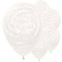 Graffiti Frosty White Balloons - 12" Latex (25pk)