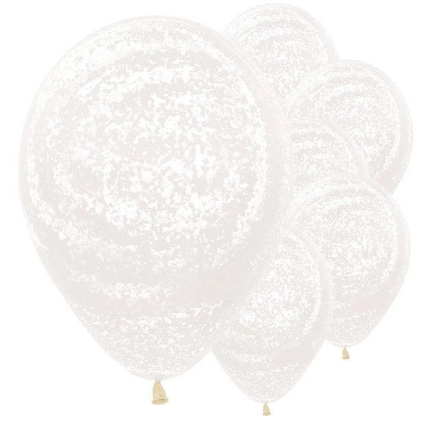 Graffiti Frosty White Balloons - 12" Latex (25pk) 3 Graffiti Frosty White Balloons - 12" Latex (25pk)