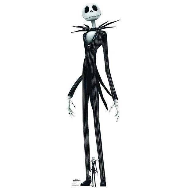 Jack Skellington Cardboard Cutout - 184cm X 57cm 3 Jack Skellington Cardboard Cutout - 184cm X 57cm