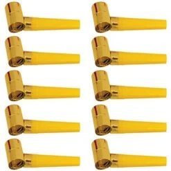 Gold Foil Party Blowers - Mega Pack (144pk)