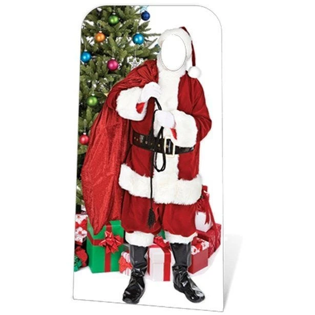 Father Christmas Stand-In Cardboard Cutout - 186cm X 57cm 3 Father Christmas Stand-In Cardboard Cutout - 186cm X 57cm