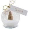 Gold Glitter Snow Globe Place Cards - 6cm -Festive Home golgplachol2