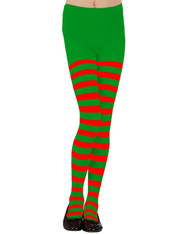 Green & Red Tights - 7-9 Years 5 Green & Red Tights - 7-9 Years - Image 3