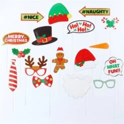 Christmas Photo Booth Props (21pk) -Festive Home xmasacc175
