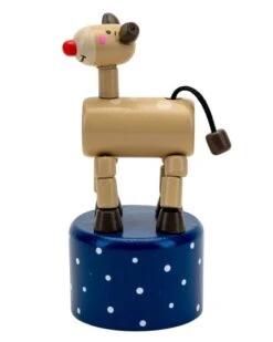 Christmas Wooden Pushing Puppet - 13cm -Festive Home xmastoy171 3